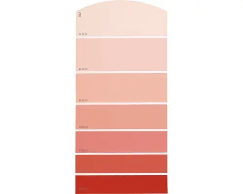 Farbmusterkarte D02 Farbwelt rot 21x10 cm