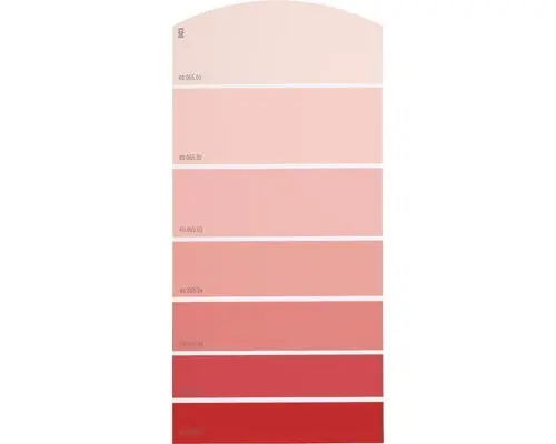 Farbmusterkarte D03 Farbwelt rot 21x10 cm