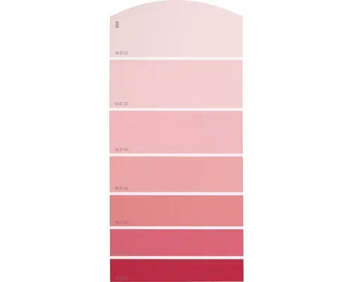 Farbmusterkarte D04 Farbwelt rot 21x10 cm