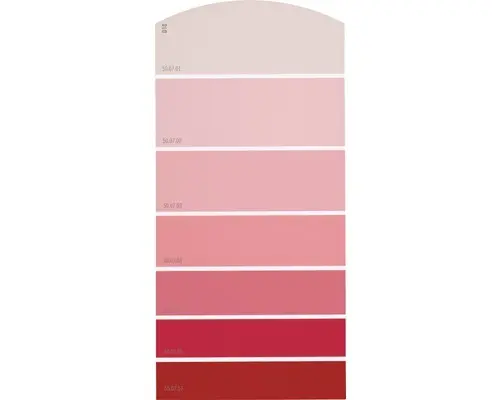 Farbmusterkarte D10 Farbwelt rot 21x10 cm