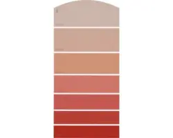 Farbmusterkarte D14 Farbwelt rot 21x10 cm