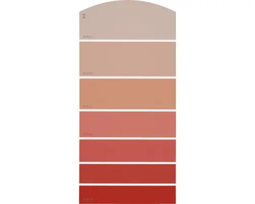 Farbmusterkarte D14 Farbwelt rot 21x10 cm