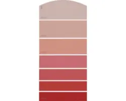 Farbmusterkarte D15 Farbwelt rot 21x10 cm