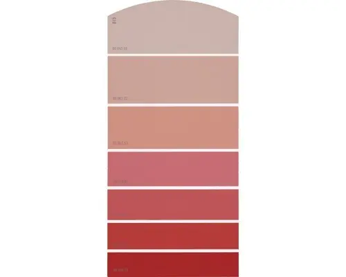 Farbmusterkarte D15 Farbwelt rot 21x10 cm