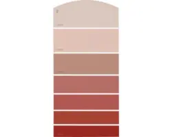 Farbmusterkarte D20 Farbwelt rot 21x10 cm