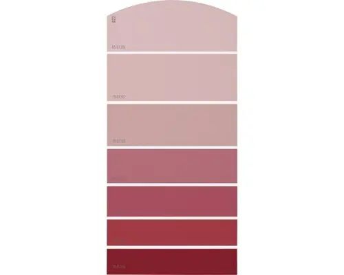 Farbmusterkarte D22 Farbwelt rot 21x10 cm