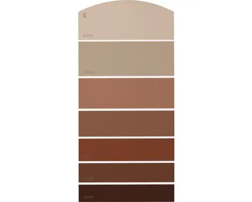 Farbmusterkarte D25 Farbwelt rot 21x10 cm