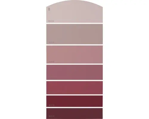 Farbmusterkarte D28 Farbwelt rot 21x10 cm