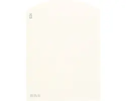 Farbmusterkarte D34 Off-White Farbwelt rot 9,5x7 cm