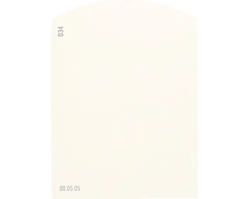 Farbmusterkarte D34 Off-White Farbwelt rot 9,5x7 cm