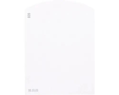 Farbmusterkarte D35 Off-White Farbwelt rot 9,5x7 cm