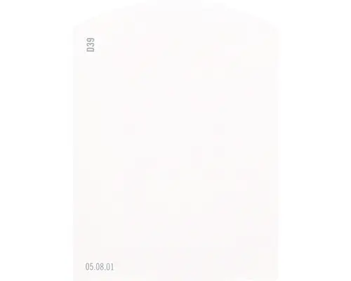 Farbmusterkarte D39 Off-White Farbwelt rot 9,5x7 cm