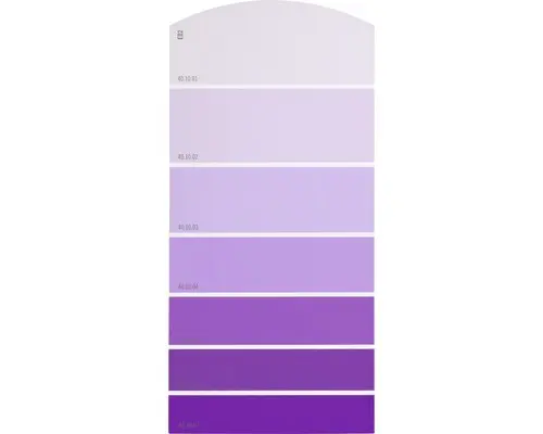 Farbmusterkarte E02 Farbwelt lila 21x10 cm