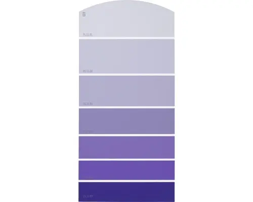 Farbmusterkarte E22 Farbwelt lila 21x10 cm