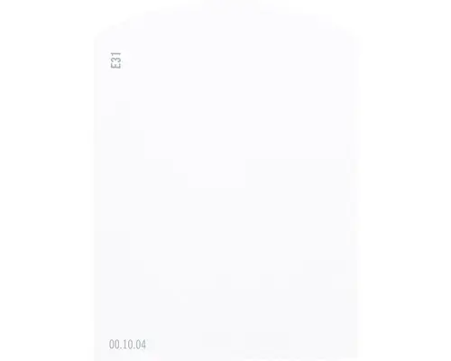 Farbmusterkarte E31 Off-White Farbwelt lila 9,5x7 cm