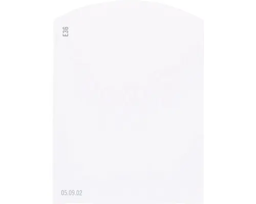 Farbmusterkarte E36 Off-White Farbwelt lila 9,5x7 cm