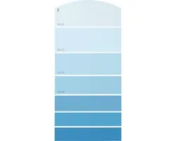 Farbmusterkarte F04 Farbwelt blau 21x10 cm