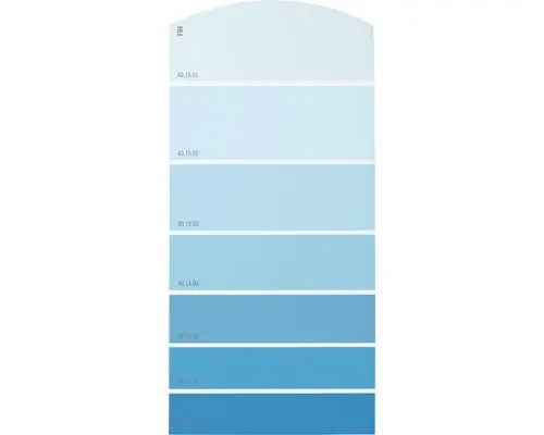 Farbmusterkarte F04 Farbwelt blau 21x10 cm