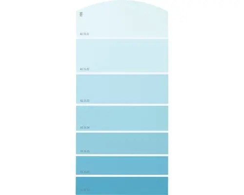 Farbmusterkarte F05 Farbwelt blau 21x10 cm