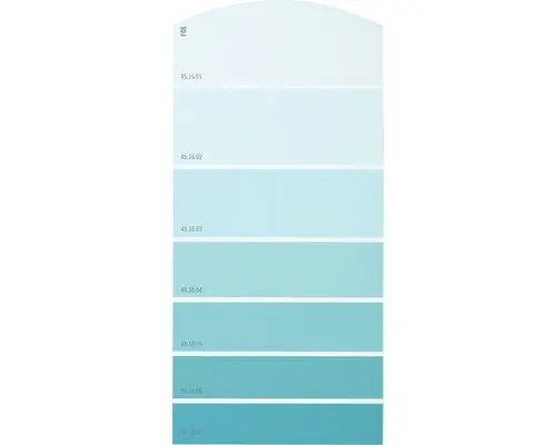 Farbmusterkarte F06 Farbwelt blau 21x10 cm