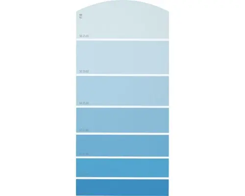Farbmusterkarte F10 Farbwelt blau 21x10 cm