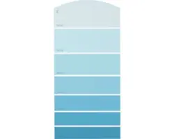 Farbmusterkarte F11 Farbwelt blau 21x10 cm
