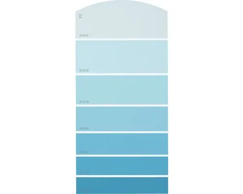 Farbmusterkarte F11 Farbwelt blau 21x10 cm