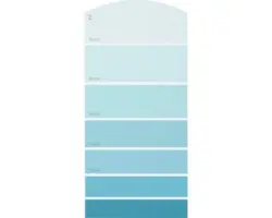 Farbmusterkarte F12 Farbwelt blau 21x10 cm