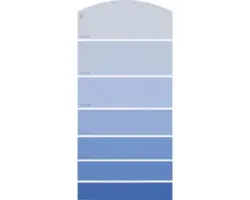 Farbmusterkarte F13 Farbwelt blau 21x10 cm