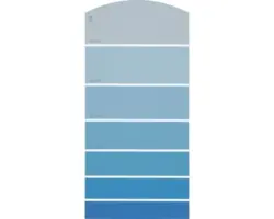 Farbmusterkarte F16 Farbwelt blau 21x10 cm