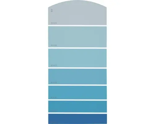 Farbmusterkarte F17 Farbwelt blau 21x10 cm