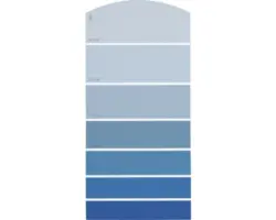 Farbmusterkarte F21 Farbwelt blau 21x10 cm