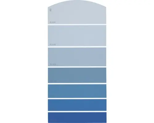 Farbmusterkarte F21 Farbwelt blau 21x10 cm