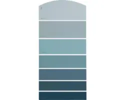 Farbmusterkarte F29 Farbwelt blau 21x10 cm