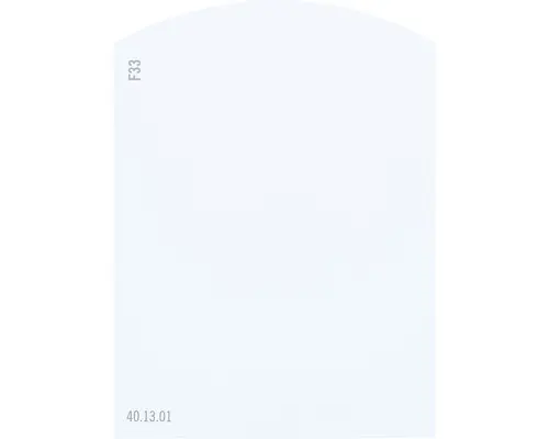 Farbmusterkarte F33 Off-White Farbwelt blau 9,5x7 cm