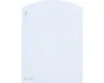 Hornbach Farbmusterkarte F34 Off-White Farbwelt blau 9,5x7 cm