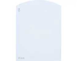 Farbmusterkarte F34 Off-White Farbwelt blau 9,5x7 cm