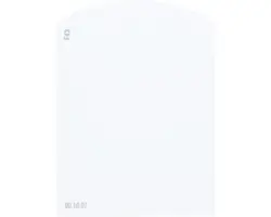 Farbmusterkarte F43 Off-White Farbwelt blau 9,5x7 cm