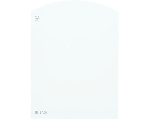 Farbmusterkarte F45 Off-White Farbwelt blau 9,5x7 cm