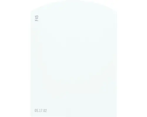 Farbmusterkarte F45 Off-White Farbwelt blau 9,5x7 cm