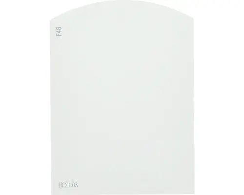 Farbmusterkarte F46 Off-White Farbwelt blau 9,5x7 cm