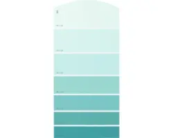 Farbmusterkarte G01 Farbwelt grün 21x10 cm