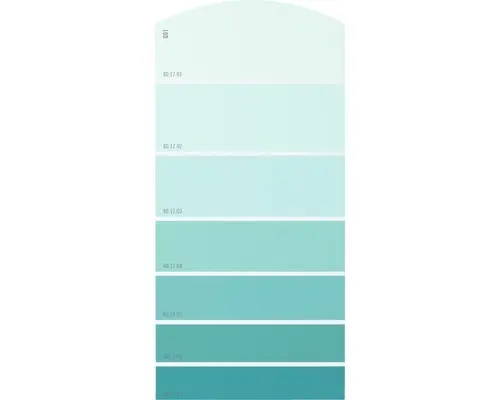 Farbmusterkarte G01 Farbwelt grün 21x10 cm