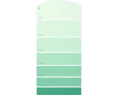 Farbmusterkarte G02 Farbwelt grün 21x10 cm