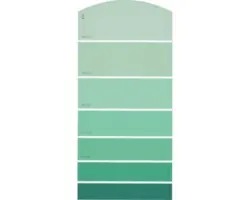 Farbmusterkarte G14 Farbwelt grün 21x10 cm