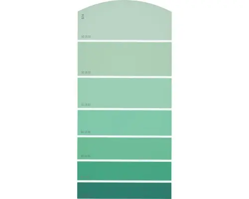 Farbmusterkarte G14 Farbwelt grün 21x10 cm