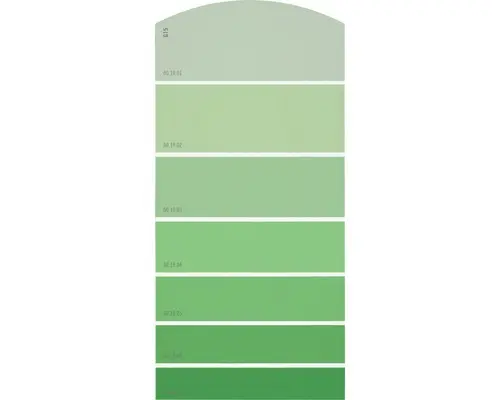 Farbmusterkarte G15 Farbwelt grün 21x10 cm