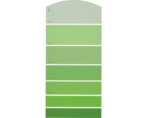 Farbmusterkarte G16 Farbwelt grün 21x10 cm