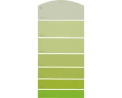 Farbmusterkarte G18 Farbwelt grün 21x10 cm