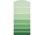 Hornbach Farbmusterkarte G21 Farbwelt grün 21x10 cm